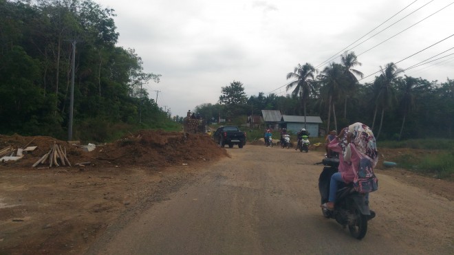 Salah satu proyek tanpa plang merek di Tebo